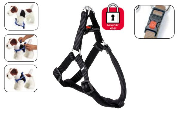 Karlie Kilitli Göğüs Tasma XS 20-35Cm Siyah