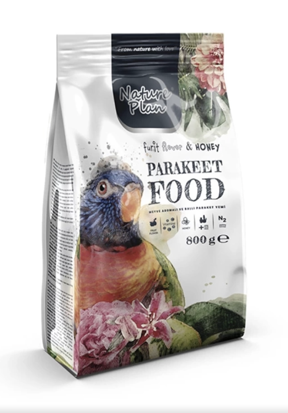 Nature Plan Paraket Kuşu Yemi 800 gr