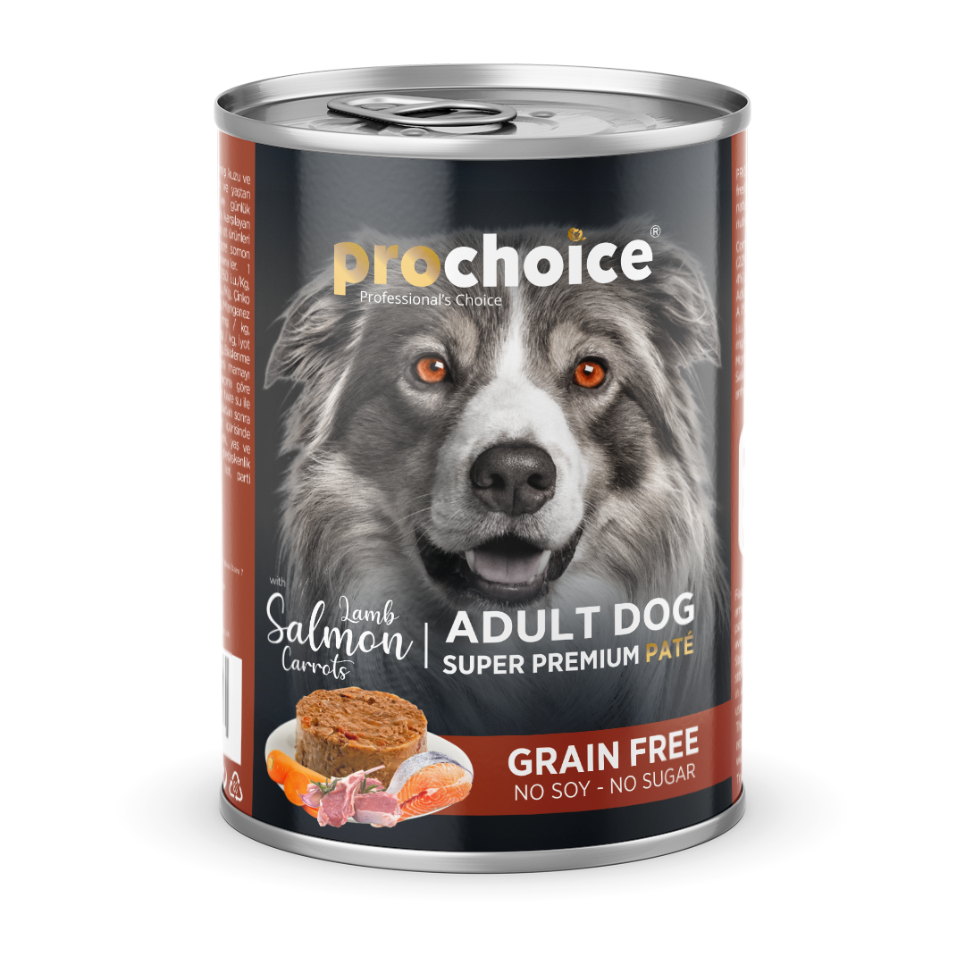 Prochoice Lamb,Salmon & Carrots Pate For Adult Dogs Yaş Kedi Maması 400 gr