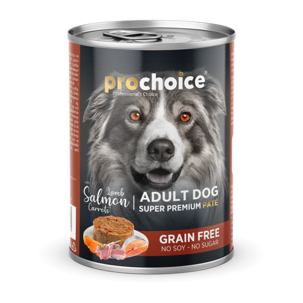 Prochoice Lamb,Salmon & Carrots Pate For Adult Dogs Yaş Kedi Maması 400 gr