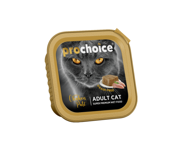 Prochoice Chicken Pate Gf Adult Cats Alu Tray Yaş Kedi Maması 100 gr