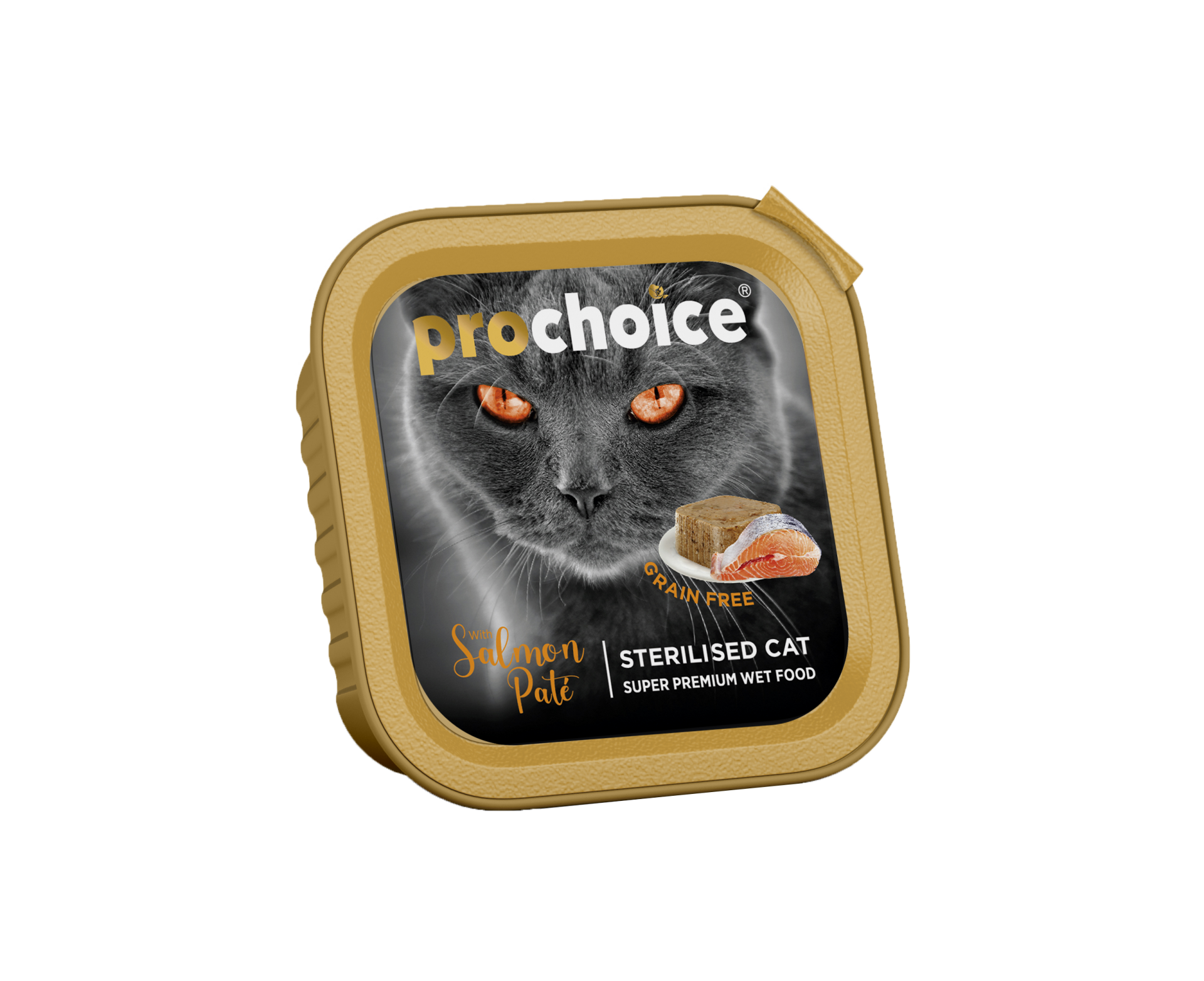 Prochoice Salmon Pate Gf Steril Cats Alu Tray Yaş Kedi Maması 100 gr