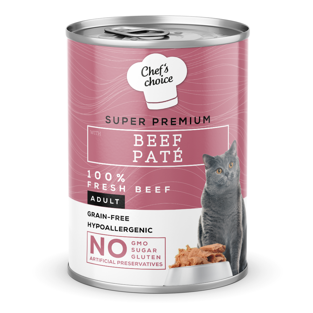 Chef's Choice Beef Pate Yaş Kedi Maması 400 gr