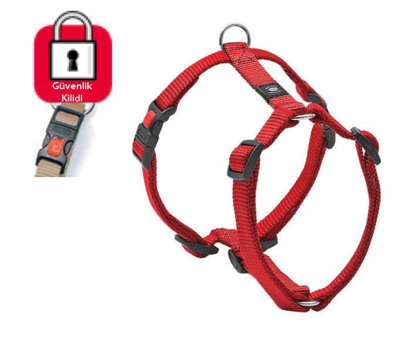 Karlie Kilitli Göğüs Tasma 45-70Cm Kırmızı