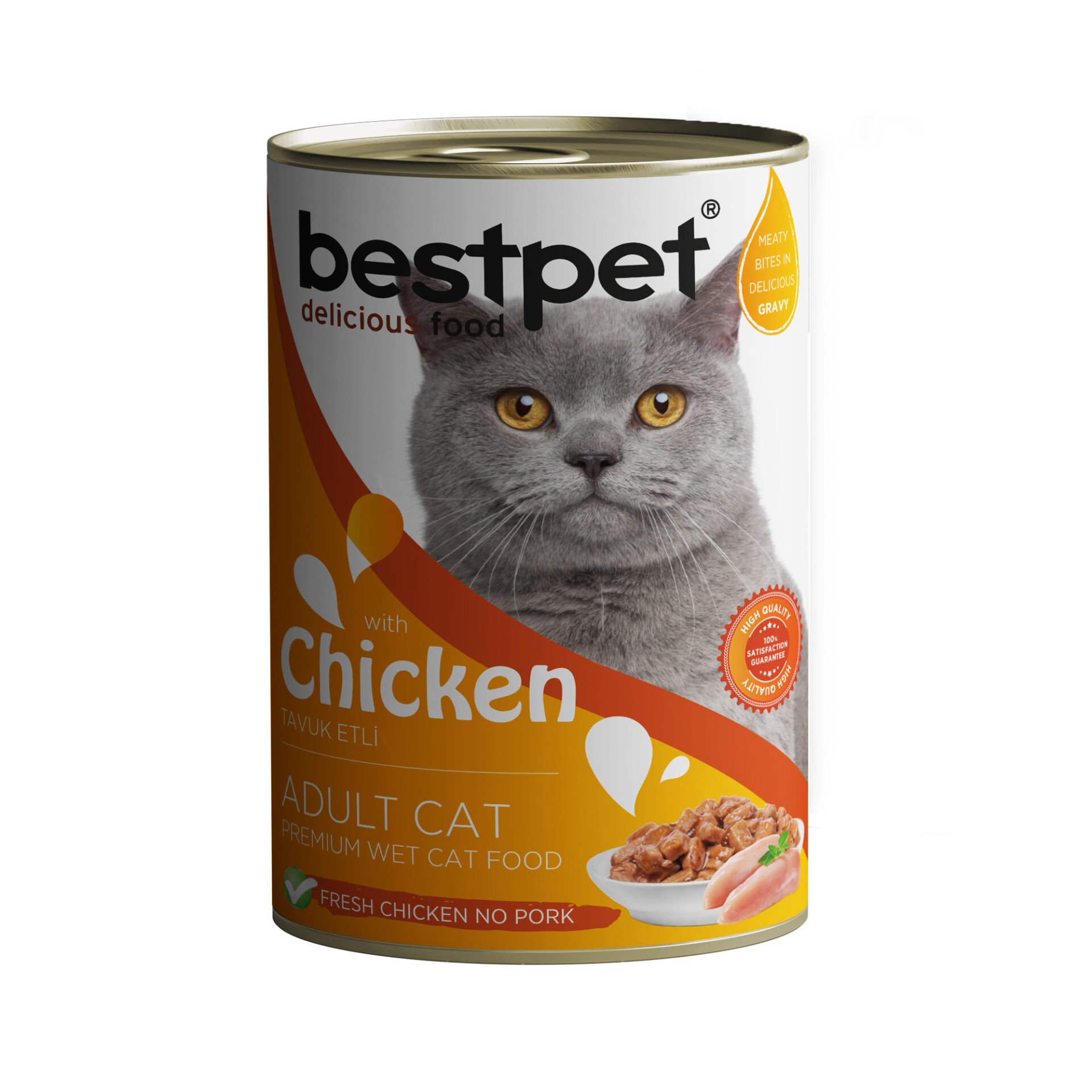 Bestpet Chicken In Gravy Kedi Maması 400 gr
