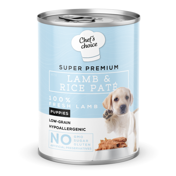 Chef's Choice Lamb & Rice Pate For Puppies Yaş Köpek Maması 400 gr