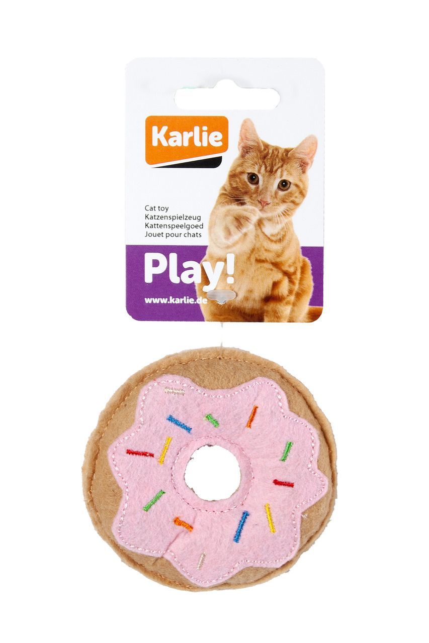 Karlie Peluş Kedi Oyuncağı 7.5 Cm Çörek Pembe