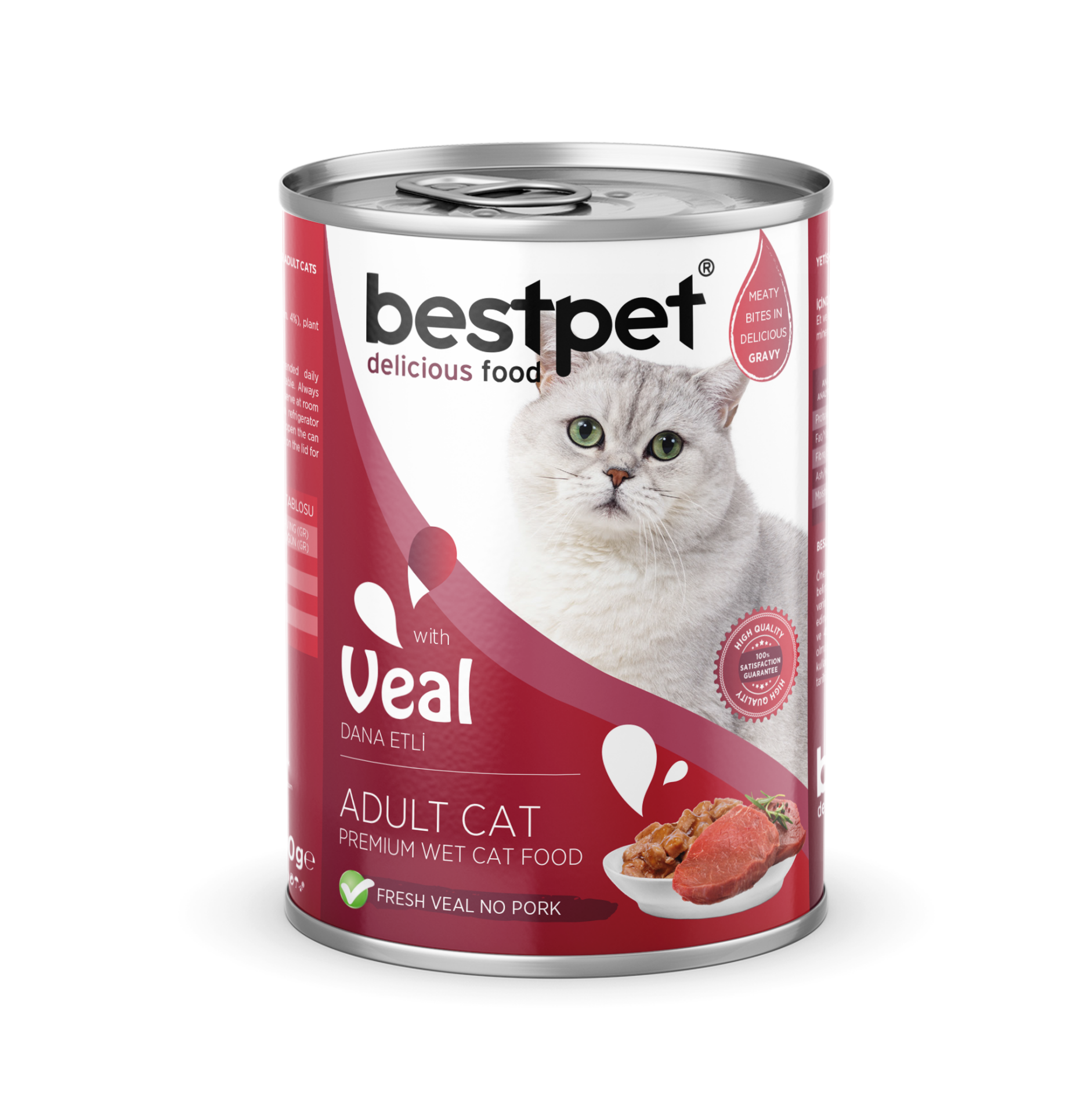 Bestpet Veal In Jelly Yaş Kedi Maması 400 gr