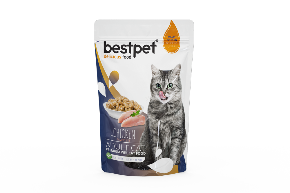 Bestpet Chicken In Jelly Pouch Yaş Kedi Maması 85 gr