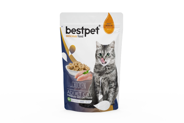 Bestpet Chicken In Jelly Pouch Yaş Kedi Maması 85 gr