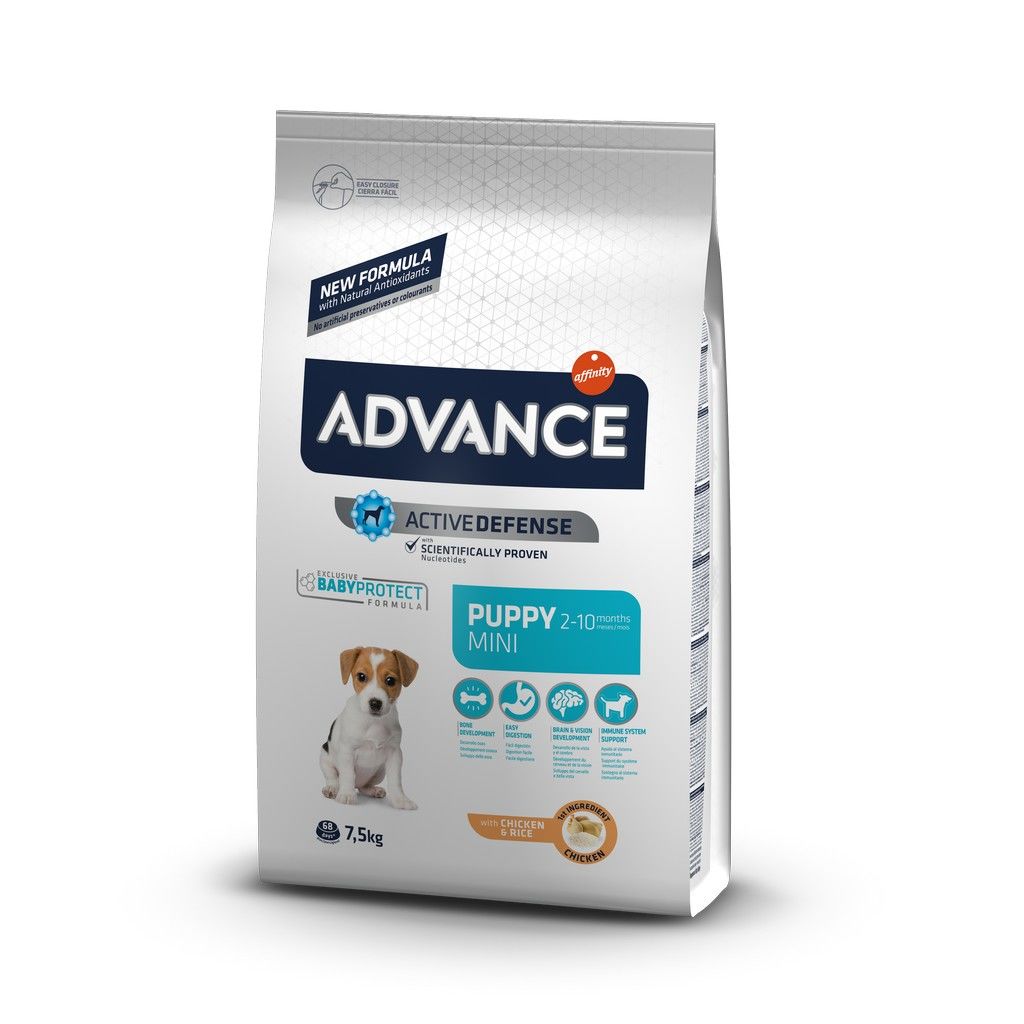 Advance Tavuklu ve Pirinçli Mini Irk Yavru Köpek Maması 7.5 Kg
