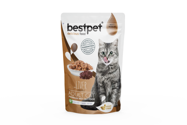 Bestpet Liver In Jelly Pouch Yaş Kedi Maması 85 gr