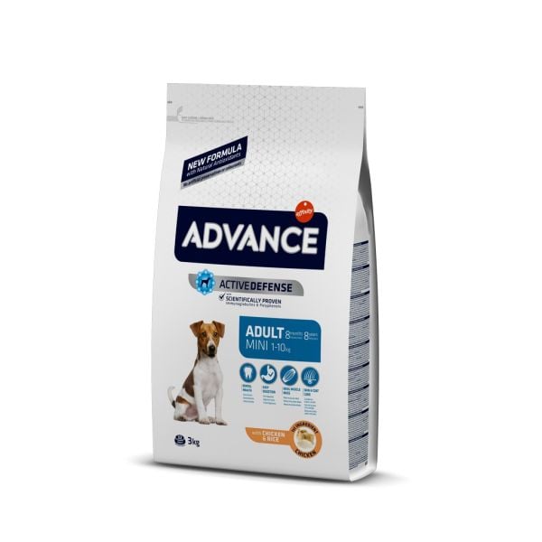 Advance Tavuklu ve Pirinçli Mini Irk Yetişkin Köpek Maması 3 Kg