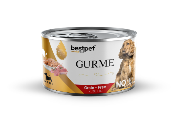Bestpet Gurme Tahılsız Kuzu Etli Mini Irk Yetişkin Köpek Konservesi 200 gr