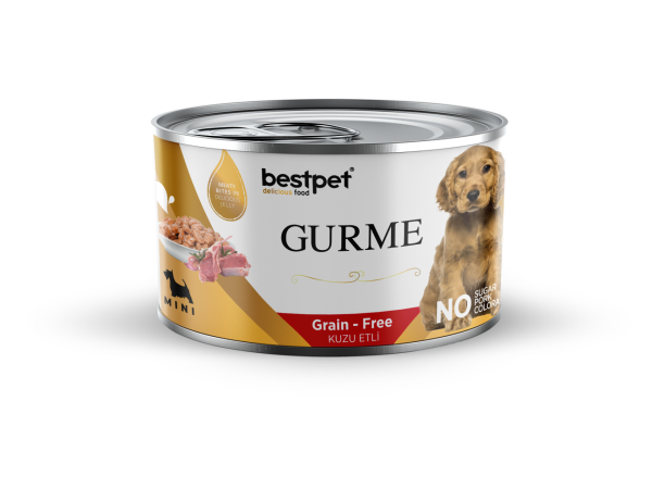 Bestpet Gurme Tahılsız Kuzu Etli Mini Irk Yavru Köpek Konservesi 200 gr