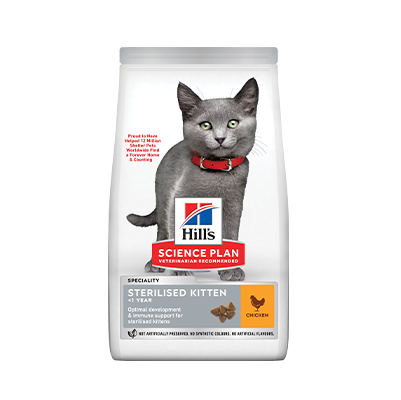 Hill's Kitten Sterilised Tavuklu Yavru Kısırlaştırılmış Kedi Maması 1,5 Kg