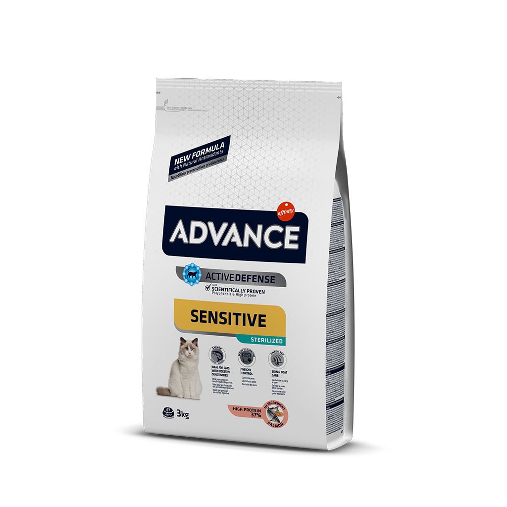 Advance Sensitive Somonlu Kısırlaştırılmış Yetişkin Kedi Maması 3 Kg