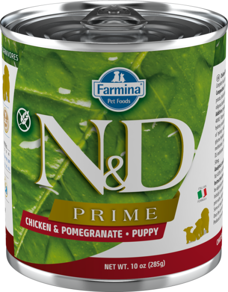 N&D Prime Tavuklu ve Narlı Yavru Köpek Konservesi 285 gr
