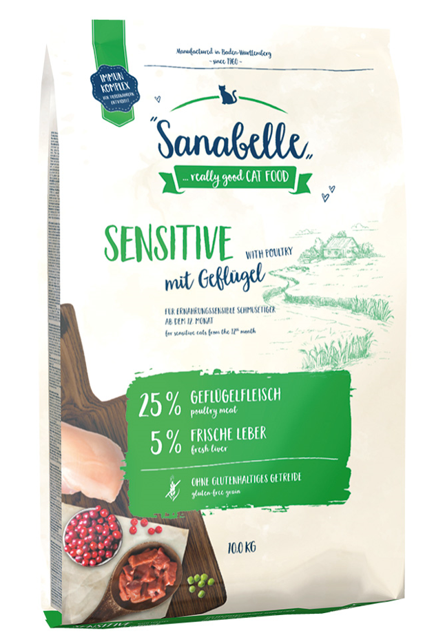 Sanabelle Sensitive Kümes Hayvanlı Yetişkin Kedi Maması 10 Kg