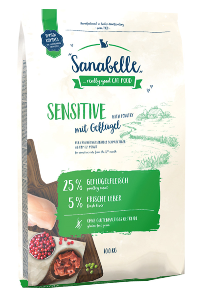 Sanabelle Sensitive Kümes Hayvanlı Yetişkin Kedi Maması 10 Kg