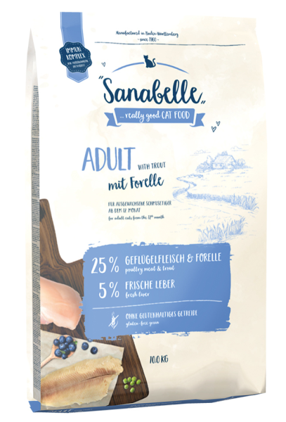 Sanabelle Adult Alabalıklı Yetişkin Kedi Maması 10 Kg