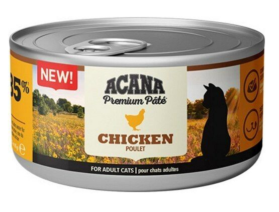 Acana Premium Pate (Ezme) Tavuk Etli Kedi Konservesi 85 gr